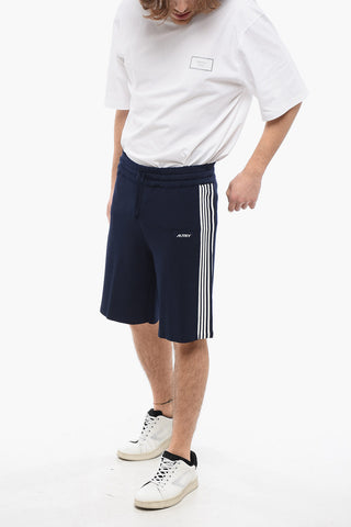 Nylon Blend Shorts with Contrasting Side Bands