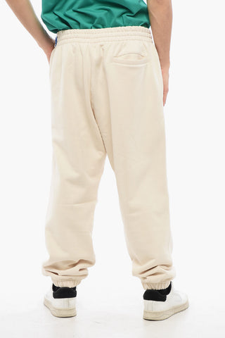 Joggers in Misto Cotone Felpato con Tre Tasche