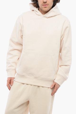 Felpa Hoodie in Pile con Tasca a Toppa
