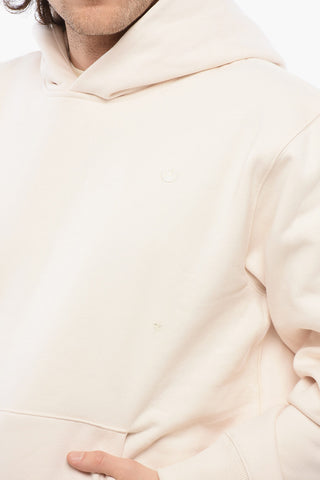 Felpa Hoodie in Pile con Tasca a Toppa