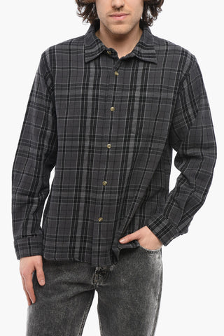 Overshirt a Quadri Plaid con Taschino