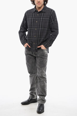 Overshirt a Quadri Plaid con Taschino