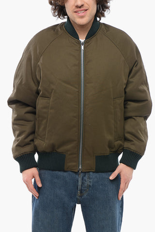 Bomber Reversibile con Motivo Tartan