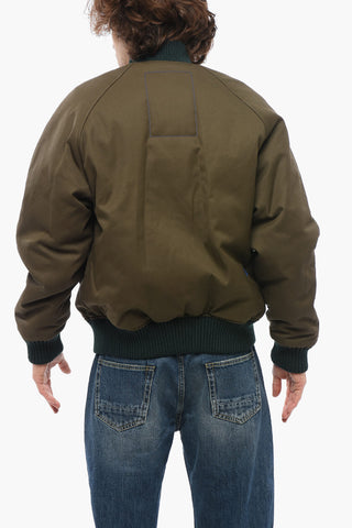 Bomber Reversibile con Motivo Tartan