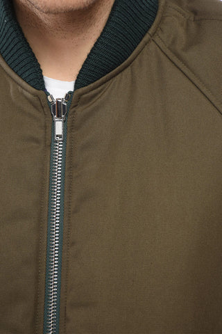 Bomber Reversibile con Motivo Tartan
