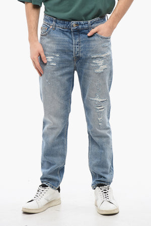 Slim Fit Jeans DRAKE Distressed Effect 17cm