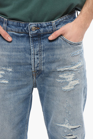Slim Fit Jeans DRAKE Distressed Effect 17cm