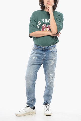 Slim Fit Jeans DRAKE Distressed Effect 17cm