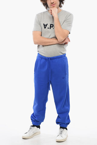Cotton Joggers with Drawtring Waist 
