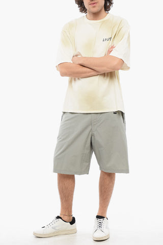 Back Printed Washed Effect Crewneck t-shirt