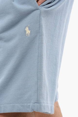 Solid Color Sweat Shorts with Drawstring Waist