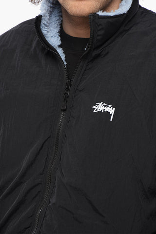 Reversible Sherpa Jacket with Front Zip