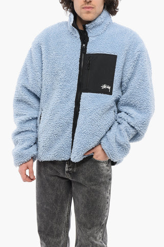 Reversible Sherpa Jacket with Front Zip