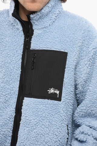 Reversible Sherpa Jacket with Front Zip