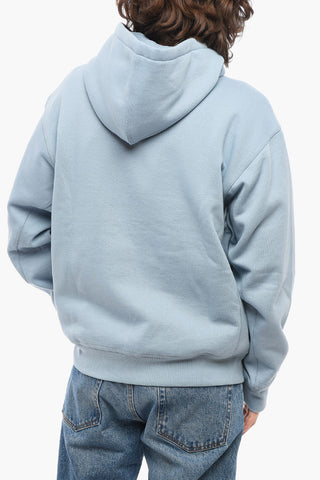 Felpa AMERICAN SCRIPT in Cotone Felpato con Chiusura Zip