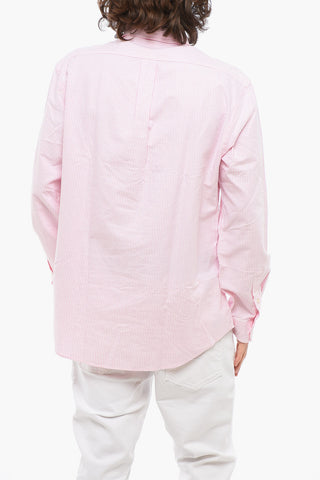 Custom Fit Striped Button Down Shirt
