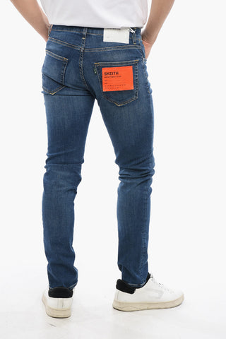 Slim Fit SKEITH Jeans with Logoed Button 17cm