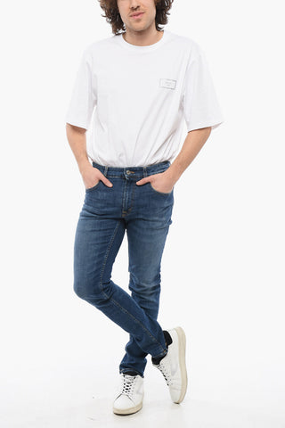 Slim Fit SKEITH Jeans with Logoed Button 17cm