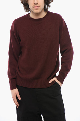 Cashmere Crew-neck Sweater with Ribbed Edge