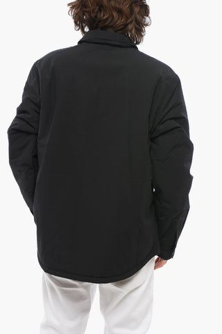 Padded Utility Overshirt with Snap Buttons