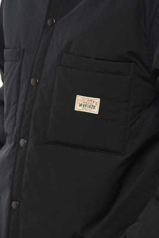 Padded Utility Overshirt with Snap Buttons