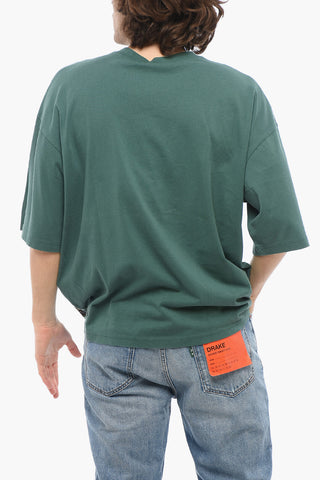 Cotton NEW YORK CITY Crew-neck T-shirt with Maxi Embroidery