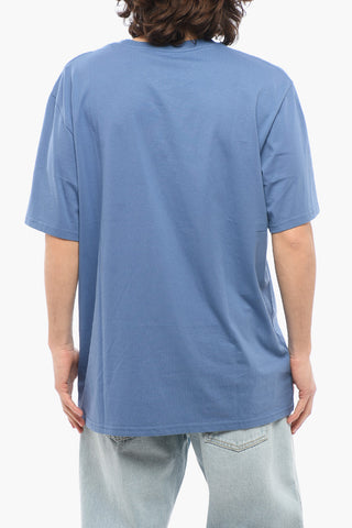 Cotton Crew-neck T-shirt with Breast Pocket