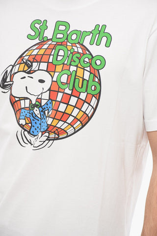 PEANUTS T-Shirt Girocollo DISCO CLUB Stampata