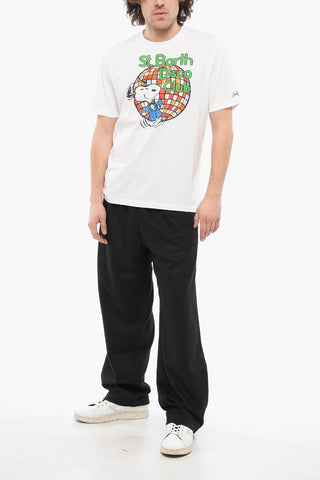 PEANUTS T-Shirt Girocollo DISCO CLUB Stampata