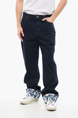 Dark-washed Wide-leg Denims
