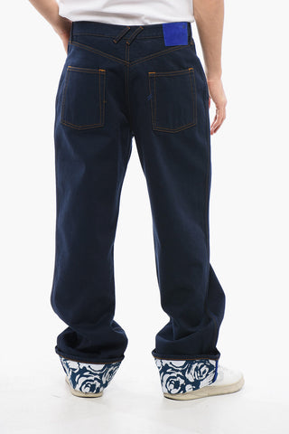 Dark-washed Wide-leg Denims