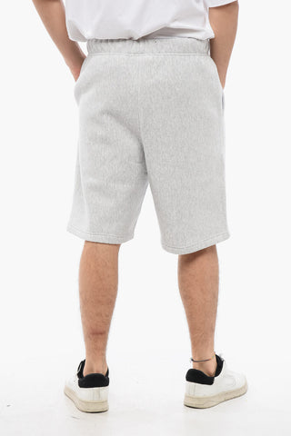 Solid Color Sweat Shorts with Drawstring Waist