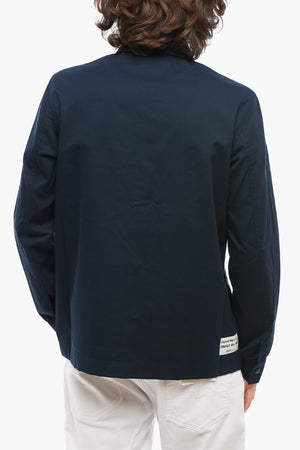 Overshirt COLOR in Misto Twill di Cotone Con Bottoni Automatici