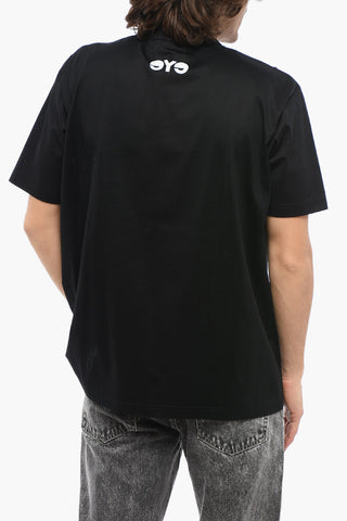 EYE MAN CARHARTT Cotton Crew-Neck T-shirt with Contrasting Print