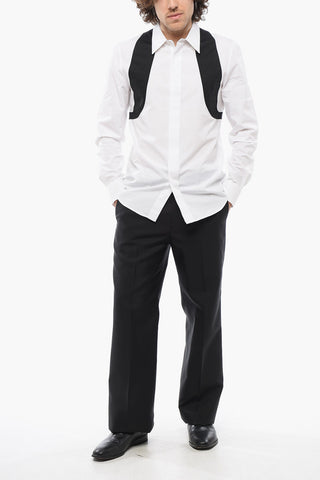 Camicia in Popeline BRACES con Applicazione a Contrasto