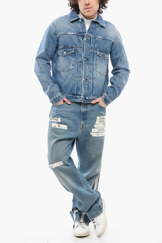 Giubbotto ELU in Denim con Doppio Taschino