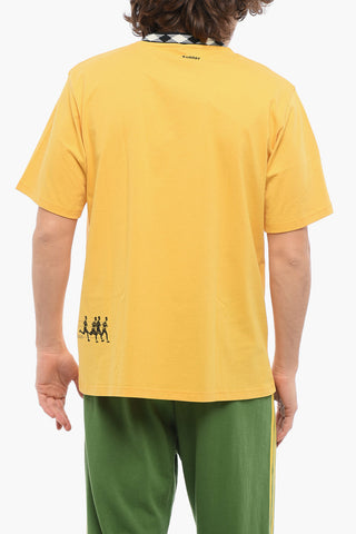 Jersey Crew-Neck T-shirt with Front Contrast Print