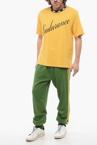 Jersey Crew-Neck T-shirt with Front Contrast Print