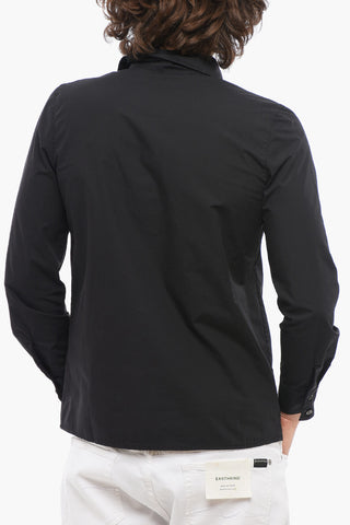 Cotton Poplin RAPPO Shirt with Classic Collar