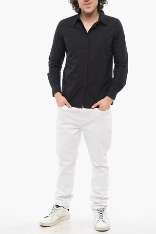 Cotton Poplin RAPPO Shirt with Classic Collar