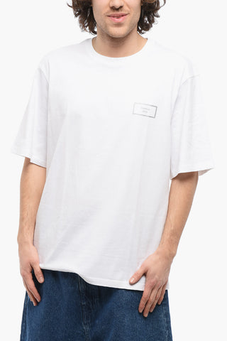 Solid Color Cotton Crew-neck T-shirt