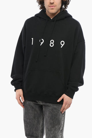 Cotton Hoodie with Frontal Embossed Logo