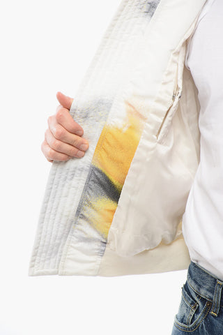 Gepolsterte Bomberjacke BLURRED mit Frontreißverschluss