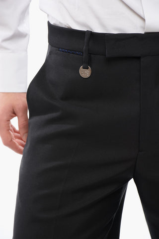 Pantaloni 4 Tasche in Misto Seta