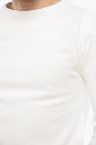 Cotton Crewneck Sweatshirt in Solid Color