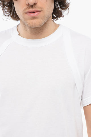 Crew Neck  BRACES Cotton T-Shirt