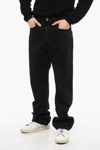Jeans Straight Fit a Lavaggio Scuro 24cm