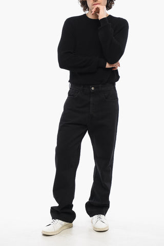 Jeans Straight Fit a Lavaggio Scuro 24cm