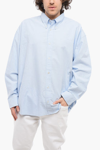 Camicia RUSKIN in Tinta Unita con Collo Button-Down
