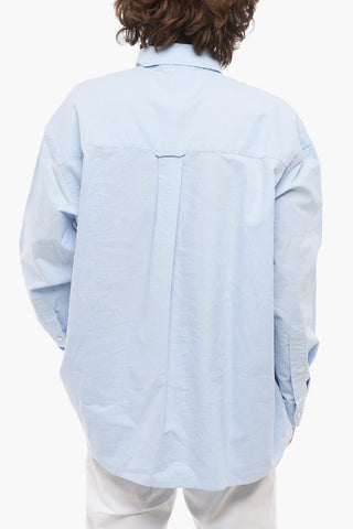 Camicia RUSKIN in Tinta Unita con Collo Button-Down